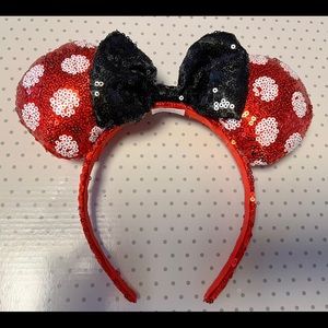 Red / White Polkadot Minnie /Mickey Mouse Ears Headband |Disney World\Disneyland